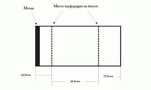 Термокартон (термобилеты) 42х76